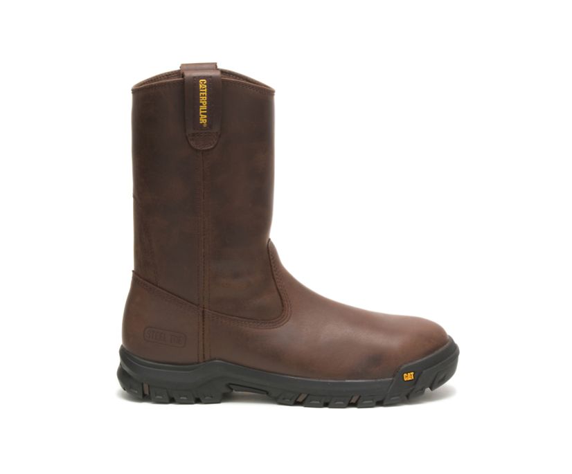 Caterpillar Drawbar Steel Toe Argentina - Botines De Seguridad Hombre Marrones Oscuro ( 197-RGBHLN )